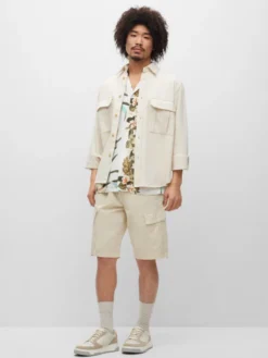 BOSS ORANGE Cargo-Shorts Mit Kordel, Beige -Angebote Jack & Jones || Eterna || Paul&Shark Store 2 600 74