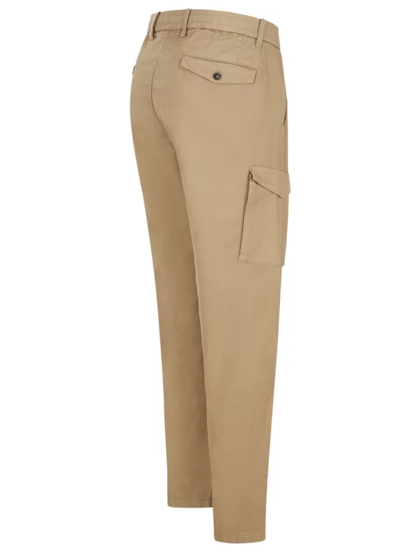 Cargohose Mit Stretchanteil , Hellbraun 7 Cargohose Mit Stretchanteil , Hellbraun – Bild 5