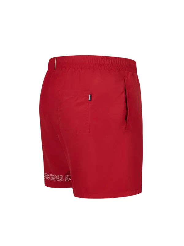 Boss Badehose Mit Logo-Print , Rot 4 Boss Badehose Mit Logo-Print , Rot – Bild 2